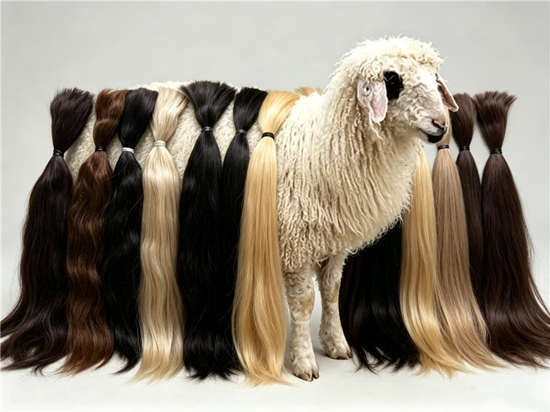 Coffee Tea Difference - Pelucas de Pelo de Mohair Puro