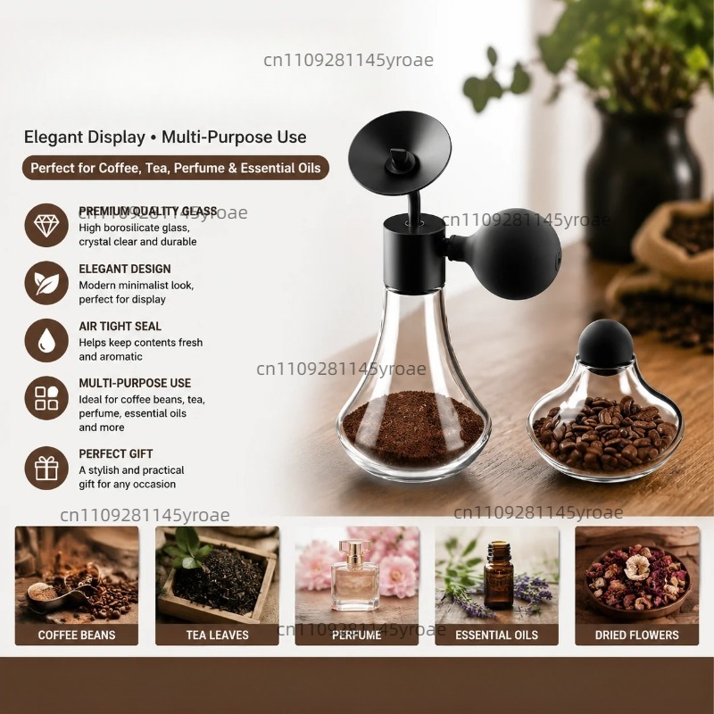Coffee Tea & Company - Botella de Vidrio para Muestras de