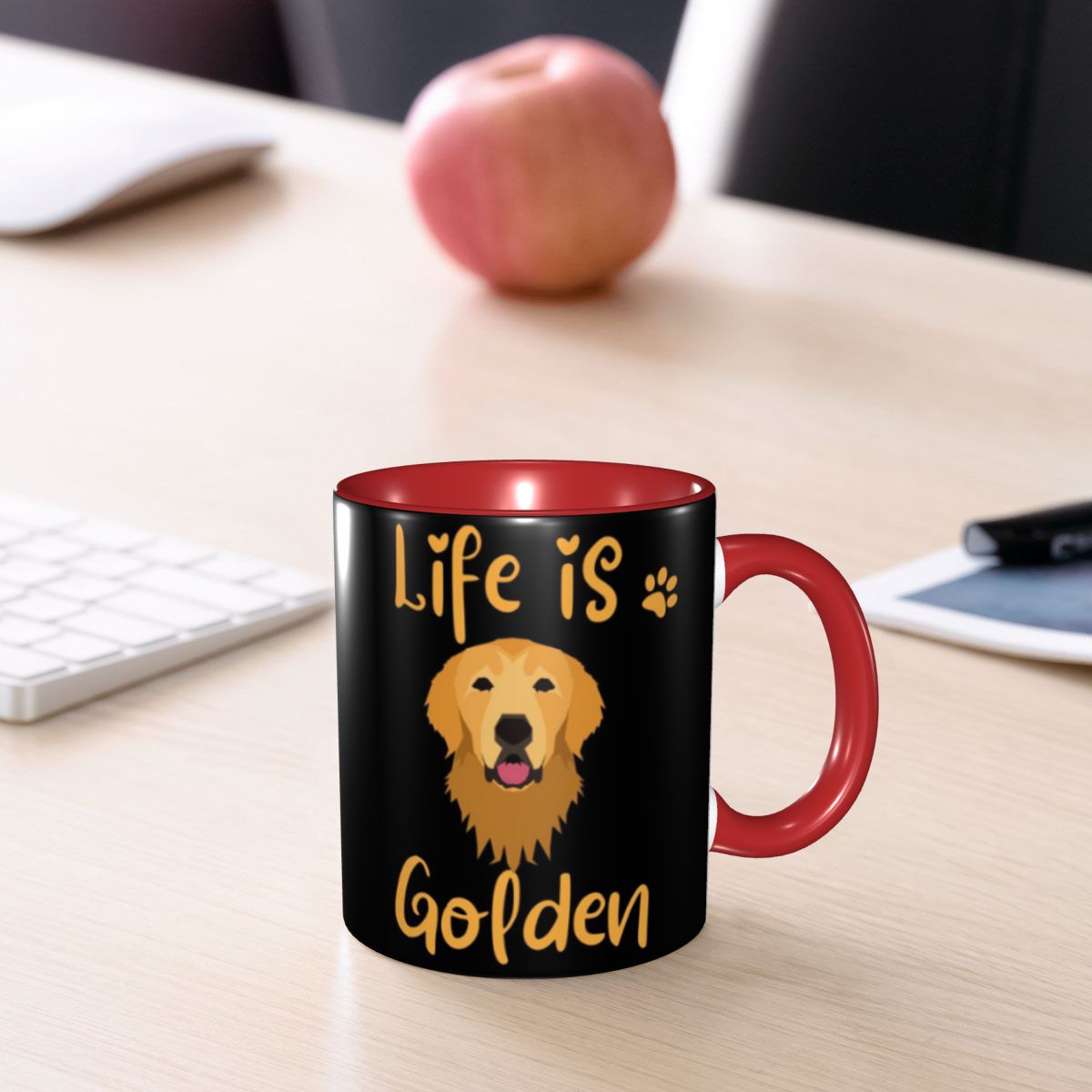 Coffee And Tea Quotes Funny - Taza con cita de GOLDEN RETRIEVER,