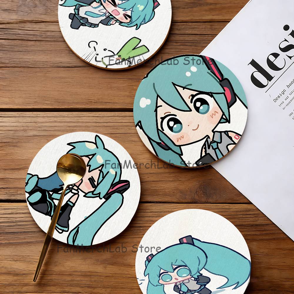 Coffee Tea Gift Set - Juego de posavasos de madera M-Miku