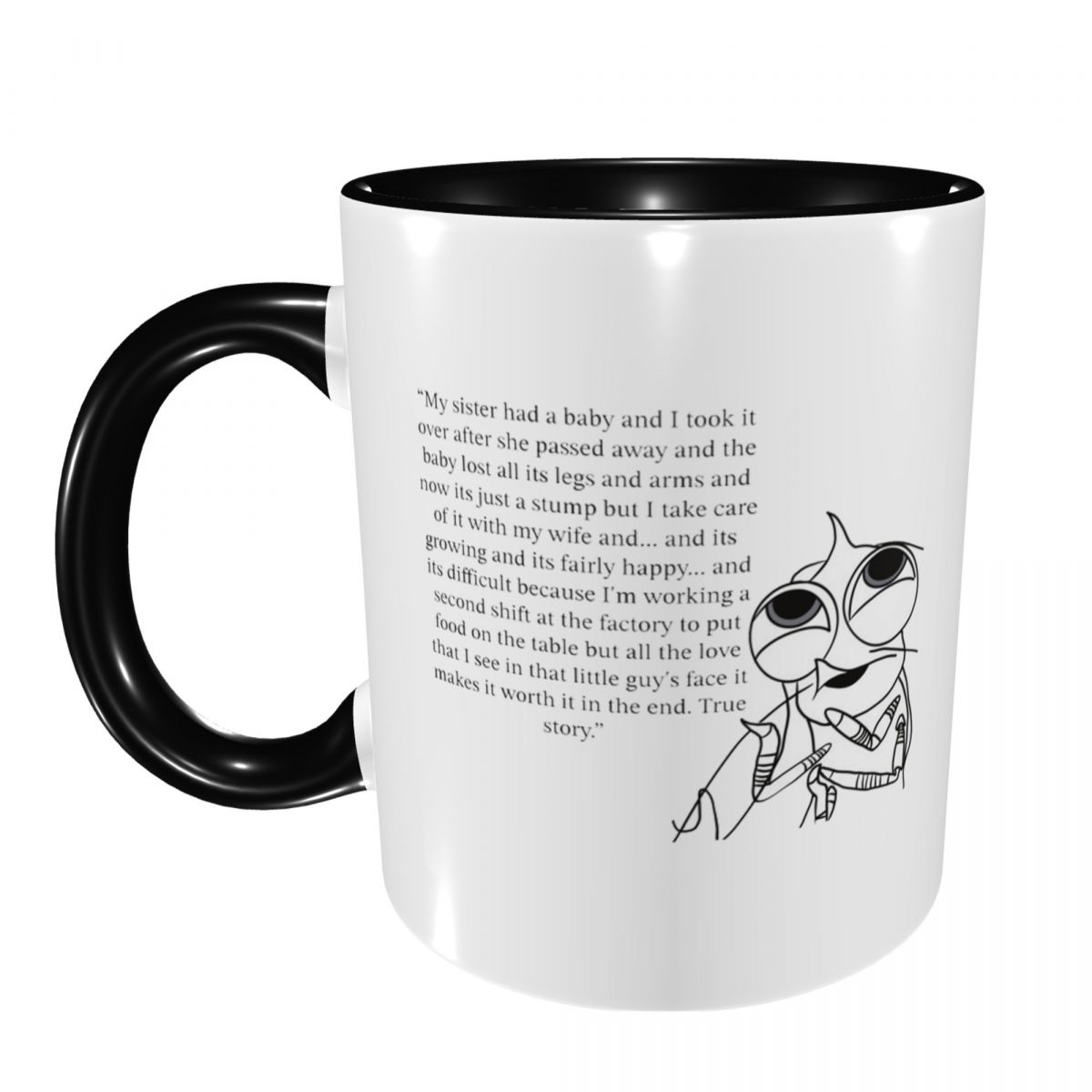 Coffee Tea Quotes - Taza con diseño de camarones de