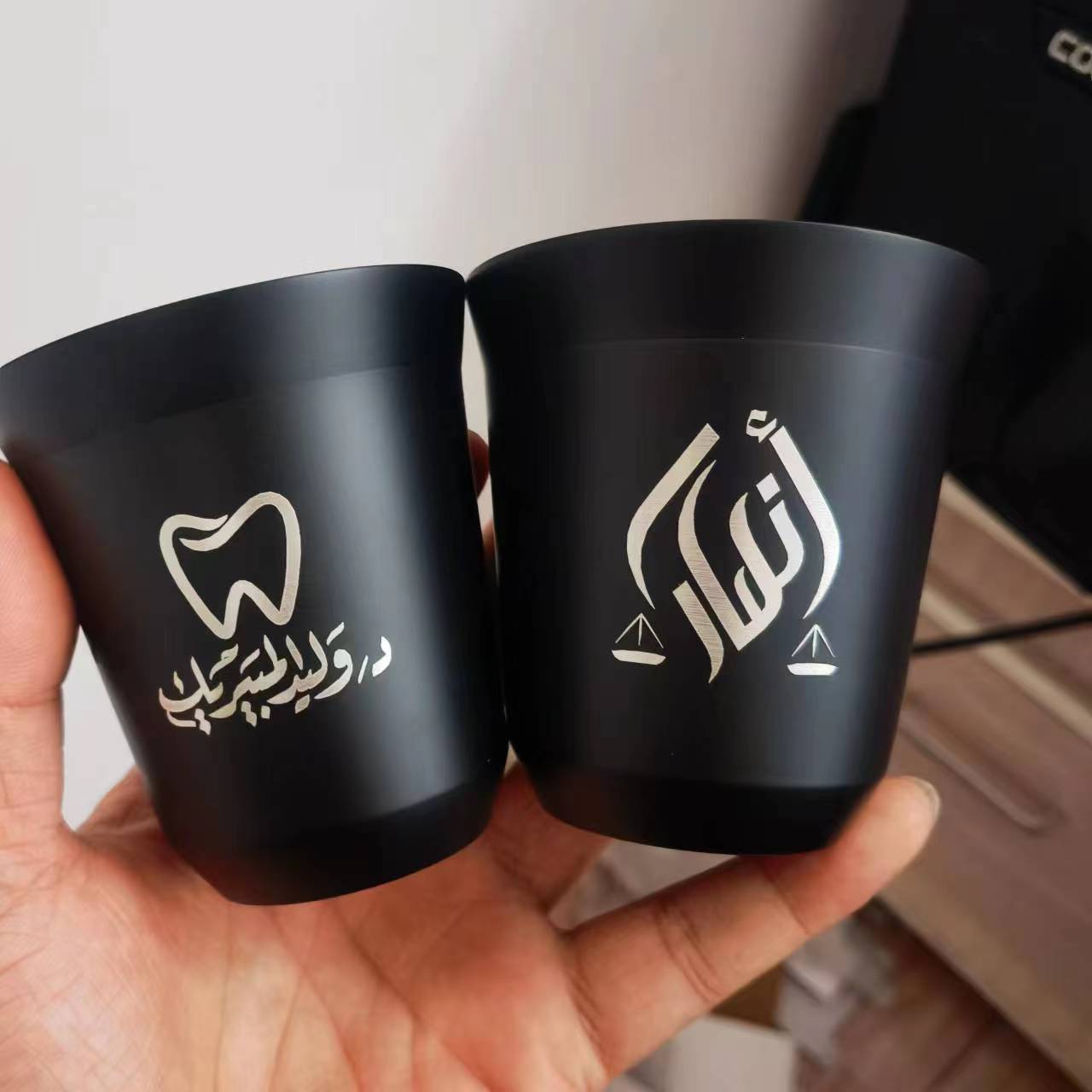 Coffee Tea Logo - Tazas de Espresso de Acero Inoxidable