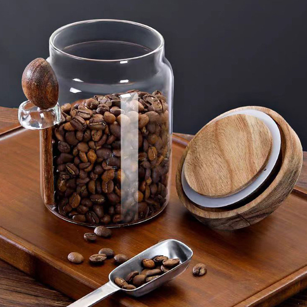 Coffee Tea And Sugar Canisters - Frasco de Vidrio para Almacenar Granos