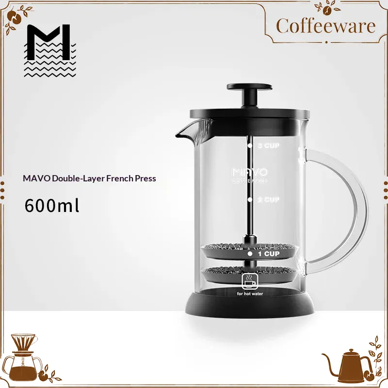 Coffee Tea Home - Cafetera francesa MAVO con filtro de