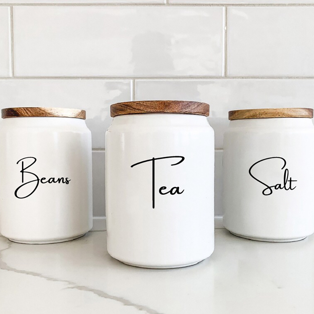 Coffee Tea Quotes - Etiquetas adhesivas para tarros y bote