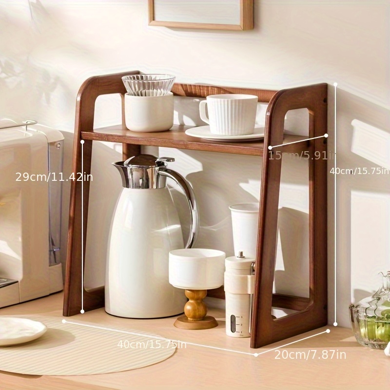 Coffee Tea Station - Portavasos, estante de almacenamiento de escritorio,