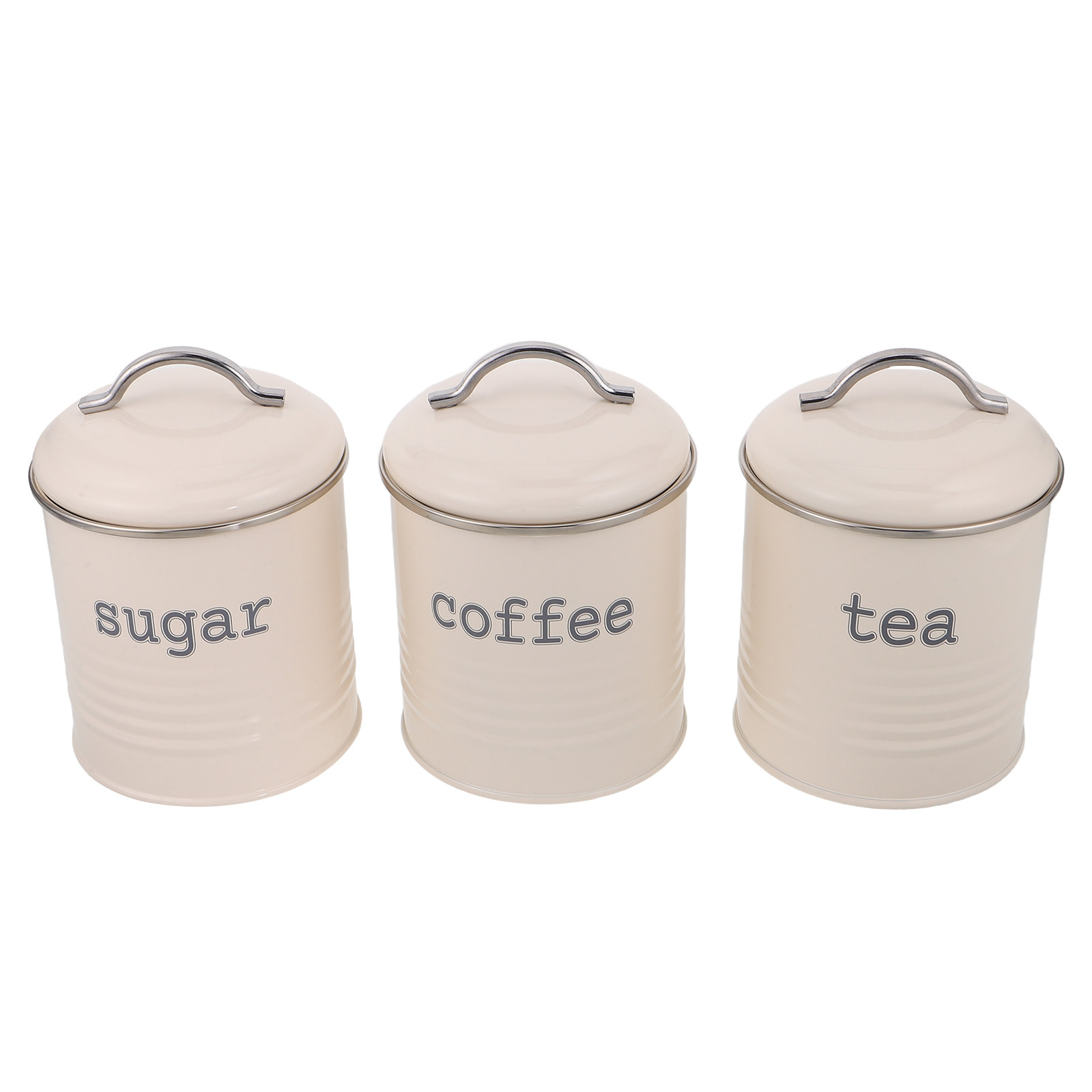 Coffee Tea And Sugar Canisters - Juego de 3 Recipientes Herméticos para