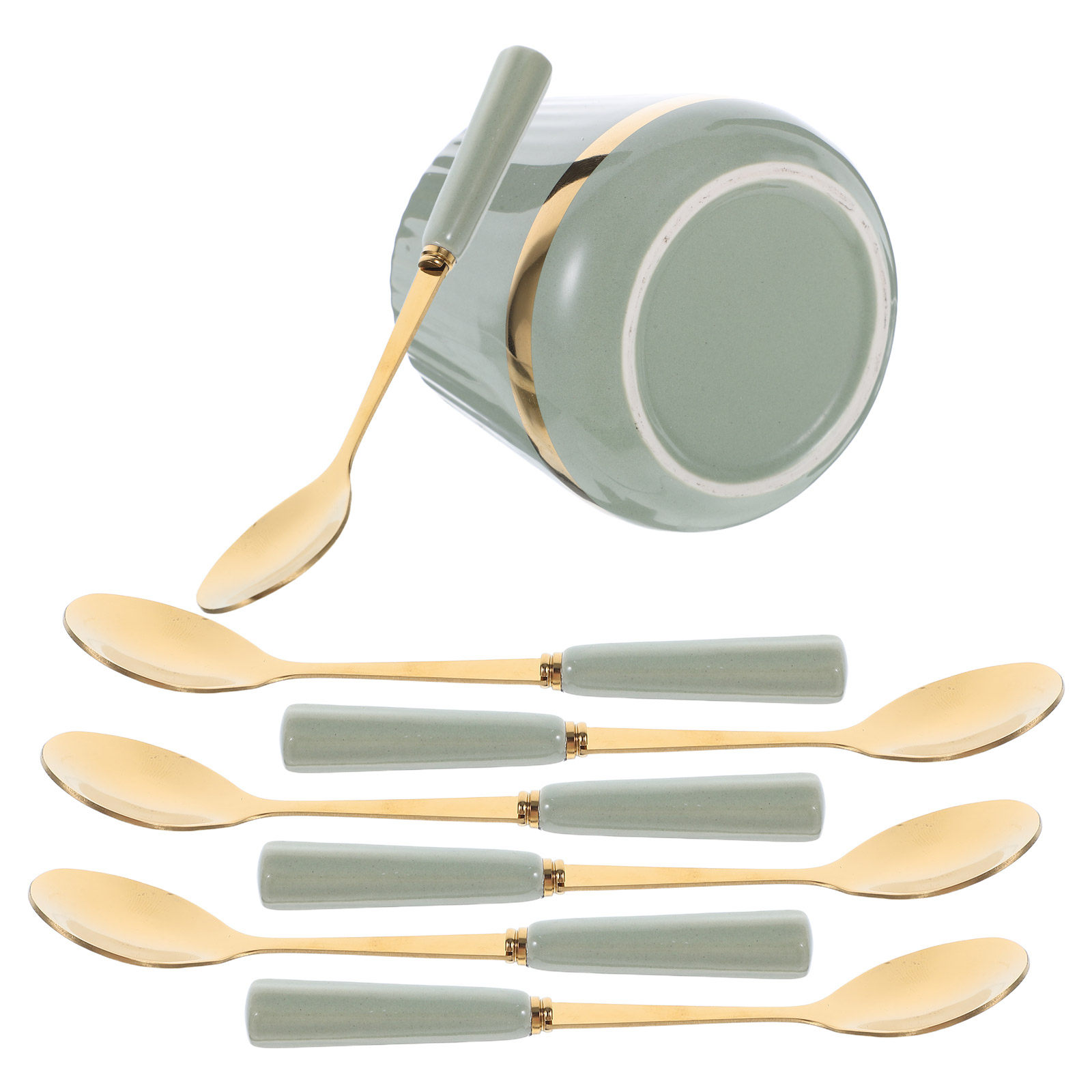 Juego de 7 Cucharas de Café de - Coffee Tea Spoon reseña y precio