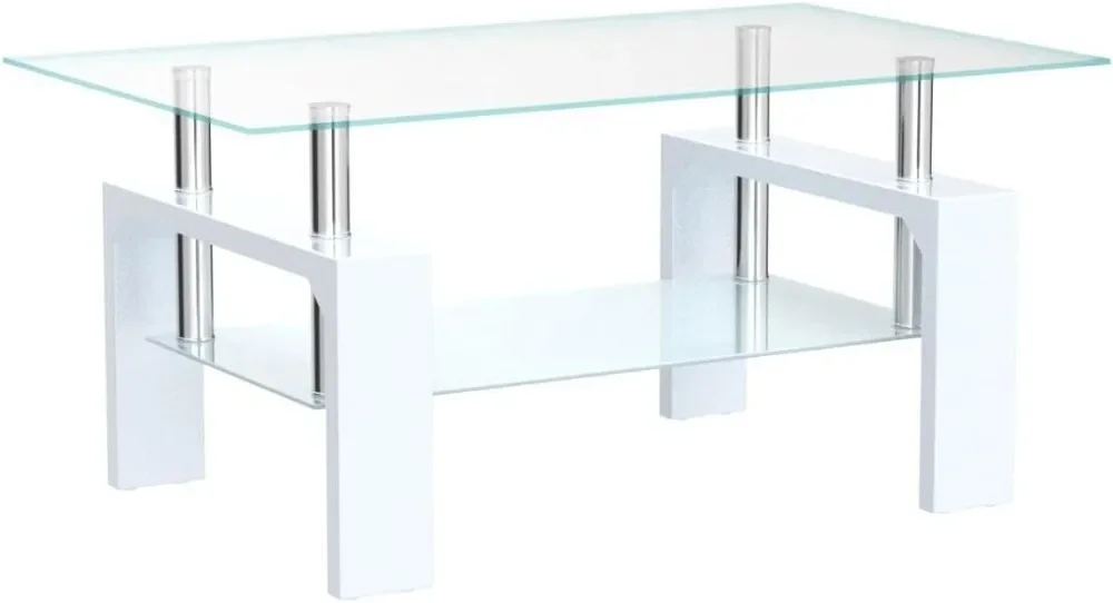 Mesa de centro rectangular par - Coffee Tea Quotes reseña y precio