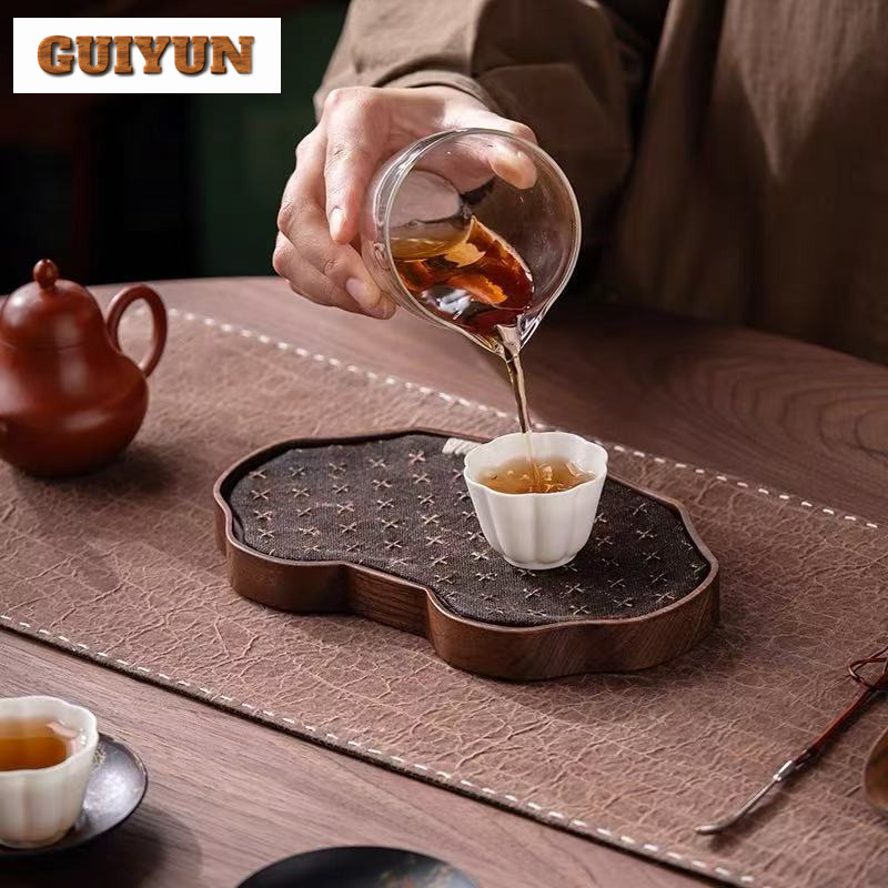 Bandeja de té pequeña de nogal - Coffee Tea Station reseña y precio