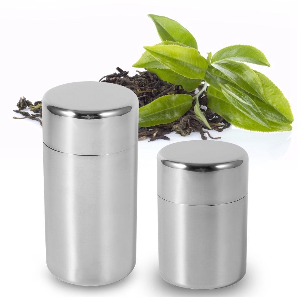Recipientes de Acero Inoxidabl - Coffee Tea And Sugar Canisters reseña y precio