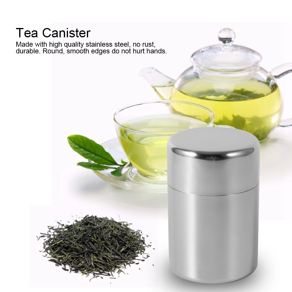 Recipientes de Acero Inoxidabl - Coffee Tea And Sugar Canisters reseña y precio