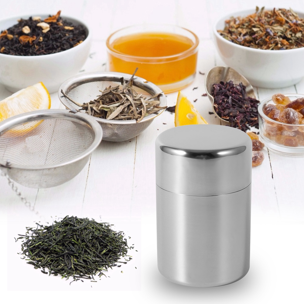 Recipientes de Acero Inoxidabl - Coffee Tea And Sugar Canisters reseña y precio