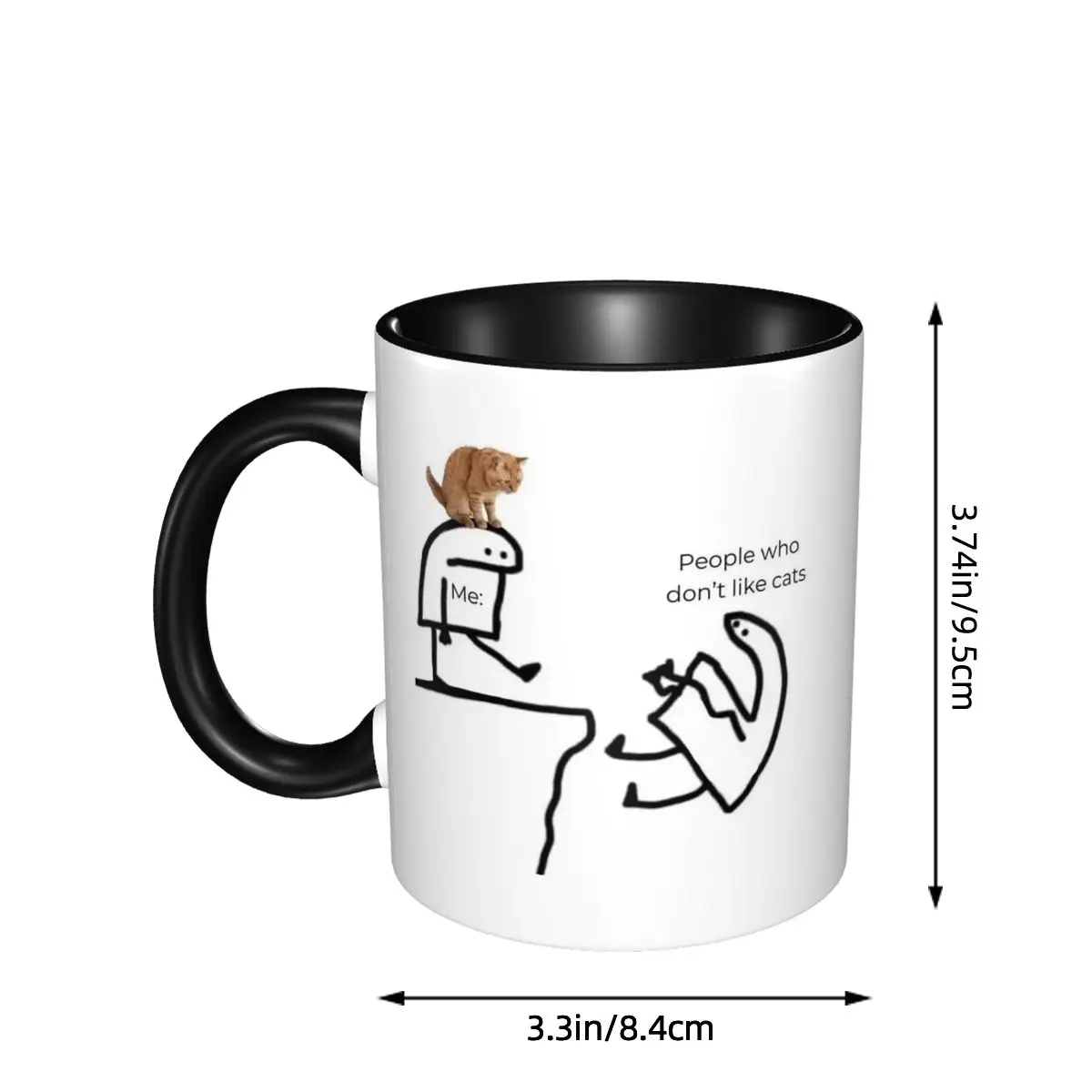 Taza con Diseño de Gato y Fras - Coffee And Tea Quotes Funny reseña y precio