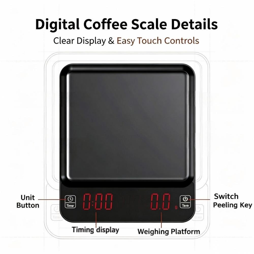 Báscula Digital de Alta Precis - Coffee&Tea House Menu reseña y precio