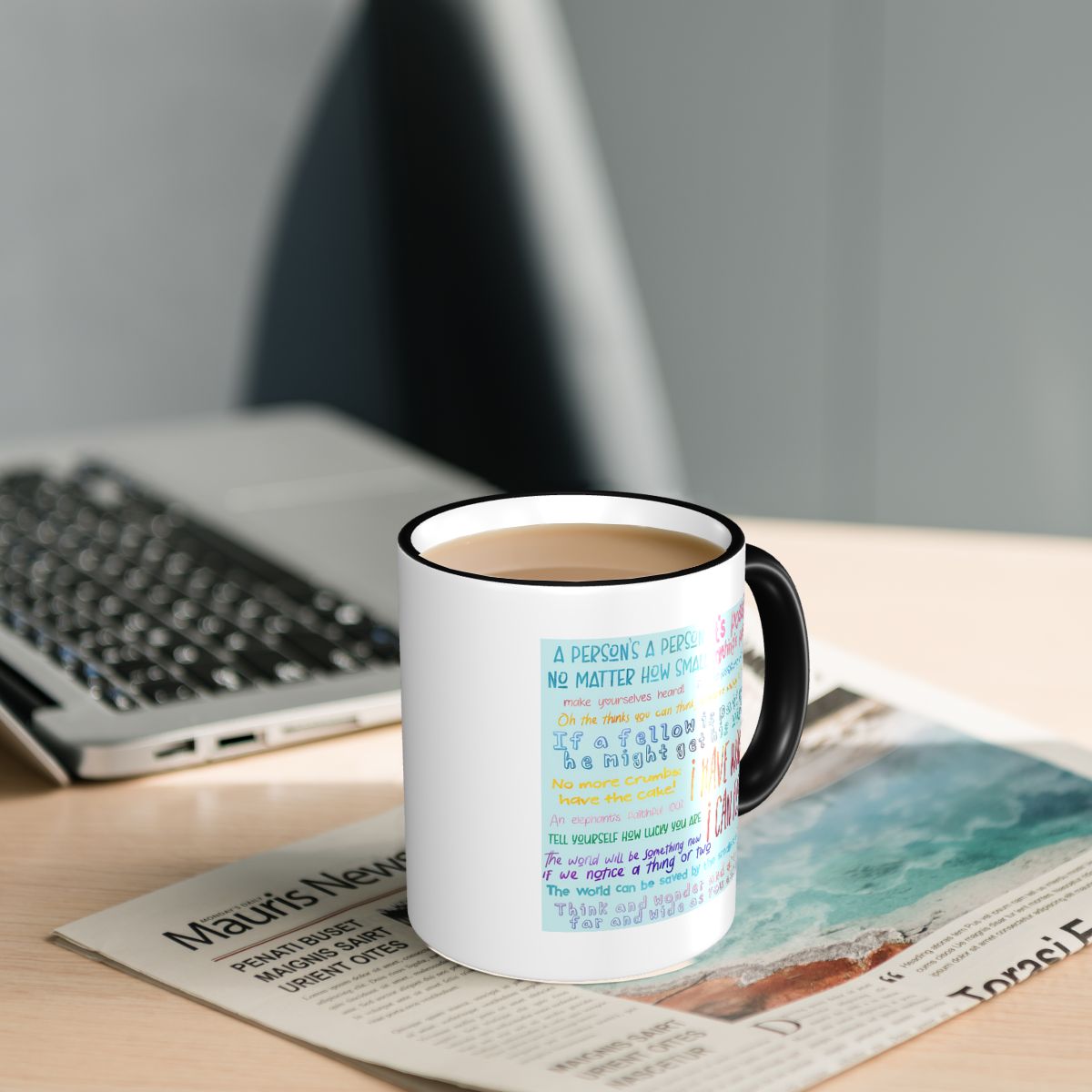 Juego de Tazas con Frases de S - Coffee Tea Quotes reseña y precio