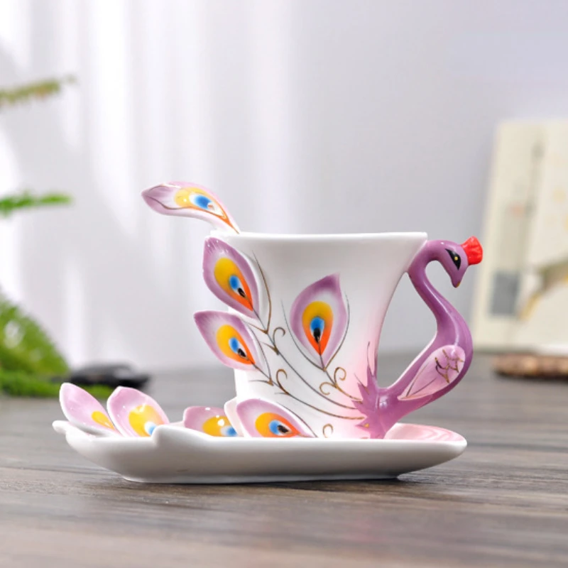 Taza de café de pavo real de c - Coffee Tea Difference reseña y precio