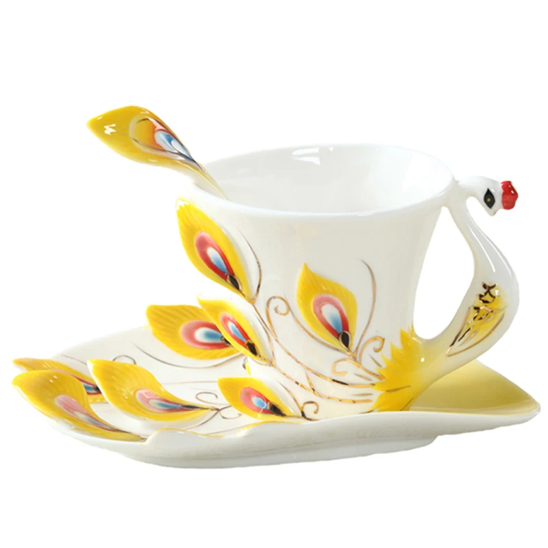 Taza de café de pavo real de c - Coffee Tea Difference reseña y precio