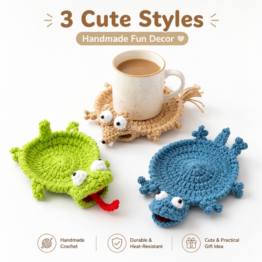 Posavasos de ganchillo con dis - Coffee Tea Station reseña y precio