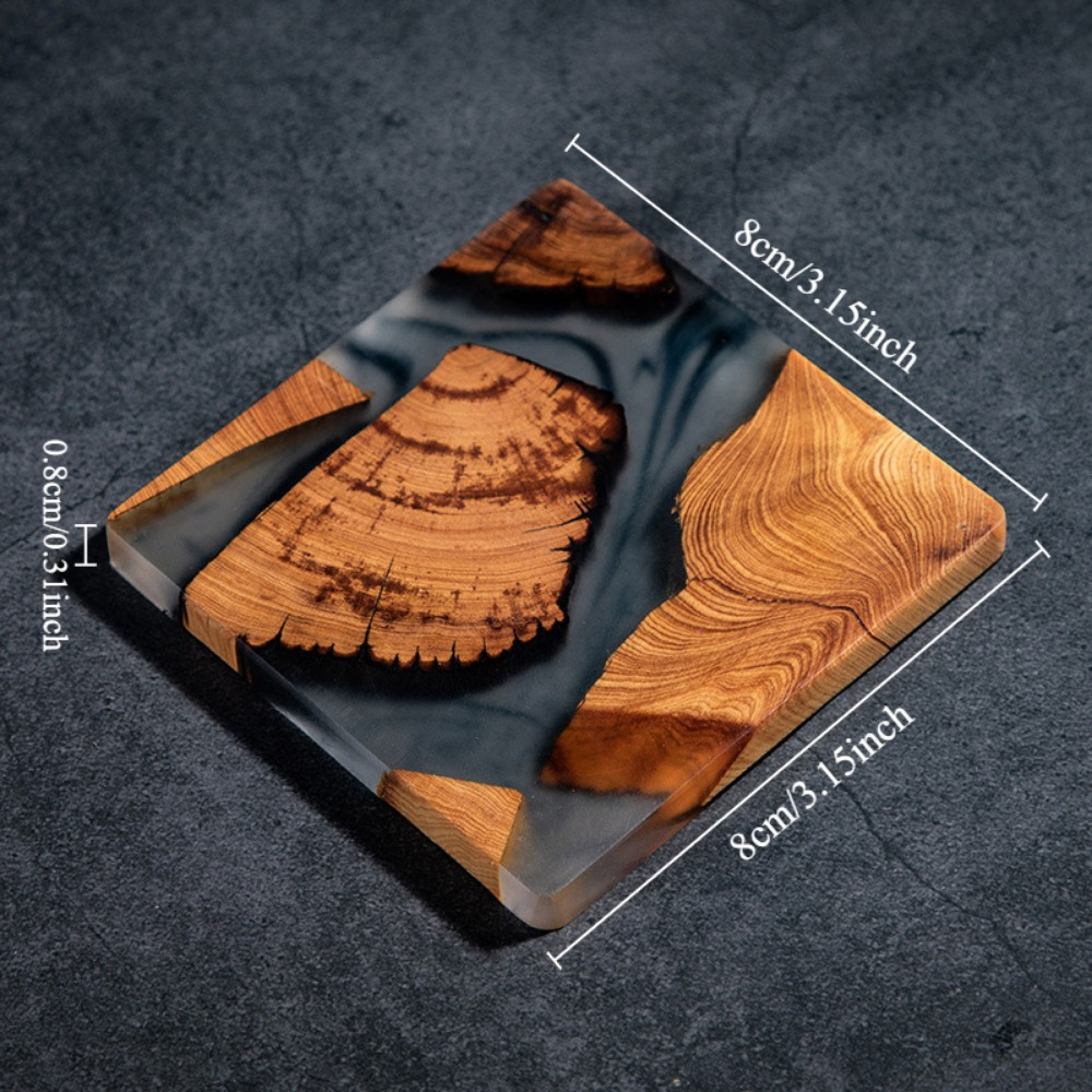 Posavasos de resina de madera, - Coffee Tea Station reseña y precio