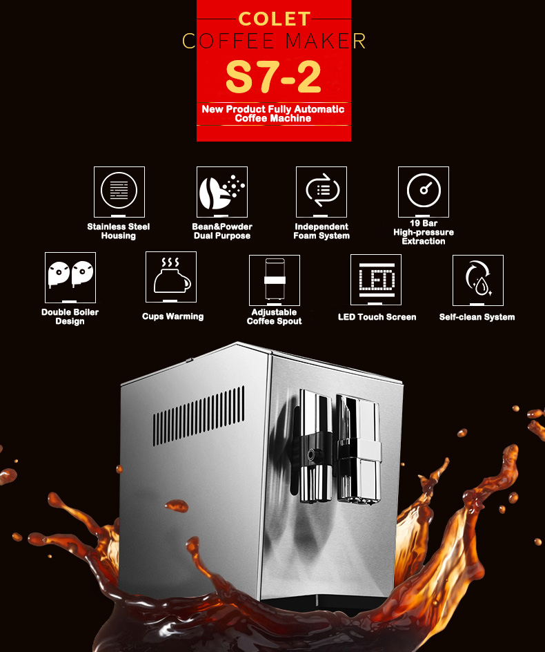 Nuevo Producto S7-2 Cafetera E - Coffee&Tea House Menu reseña y precio