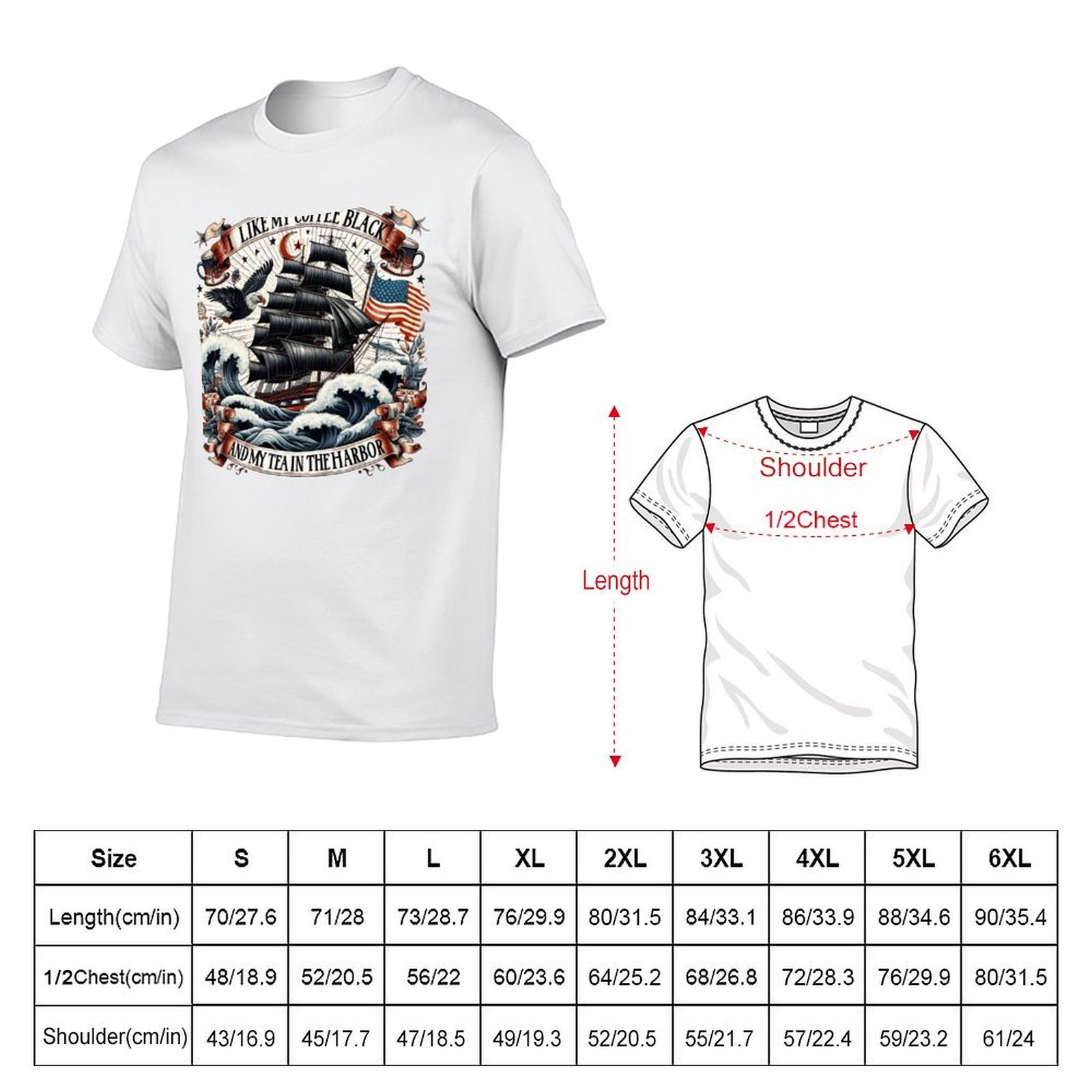 Camiseta de algodón de manga c - Coffee Tea Quotes reseña y precio