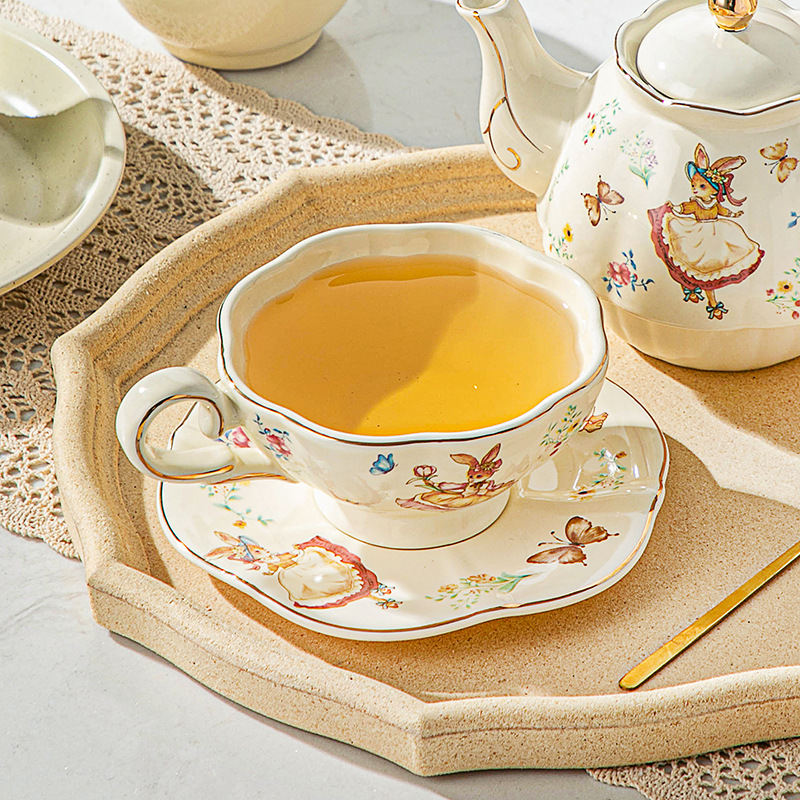 Taza y plato de café retro ing - Coffee Tea Gift Set reseña y precio