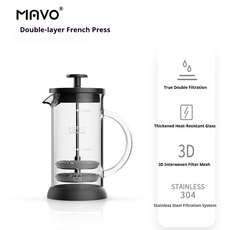 Cafetera francesa MAVO con fil - Coffee Tea Home reseña y precio