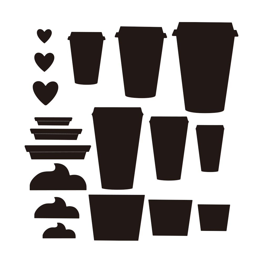 Diferentes troqueles de corte  - Coffee Tea Difference reseña y precio